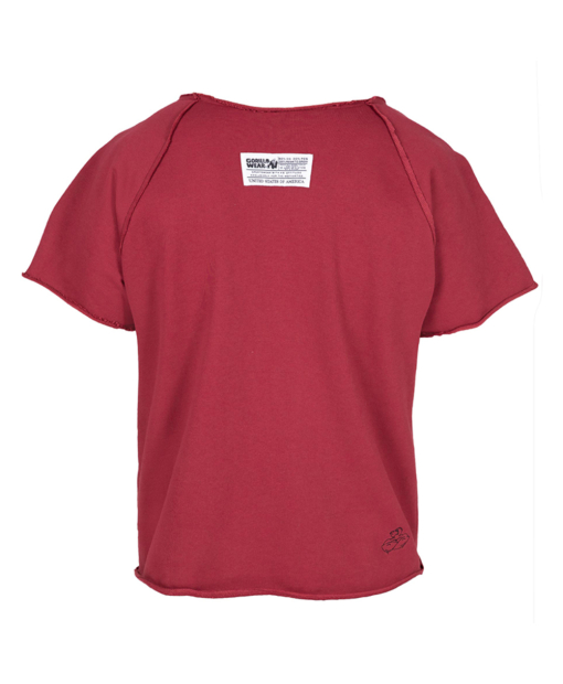 Classic Workout Top Burgundy Red