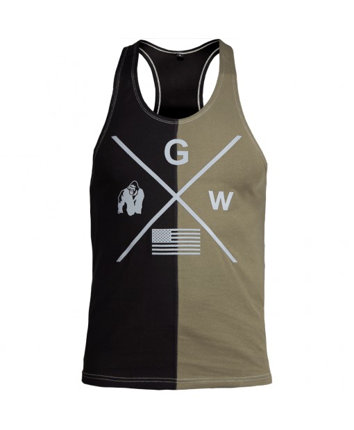 Майка Sterling Stringer Tank Top Black/Army Green