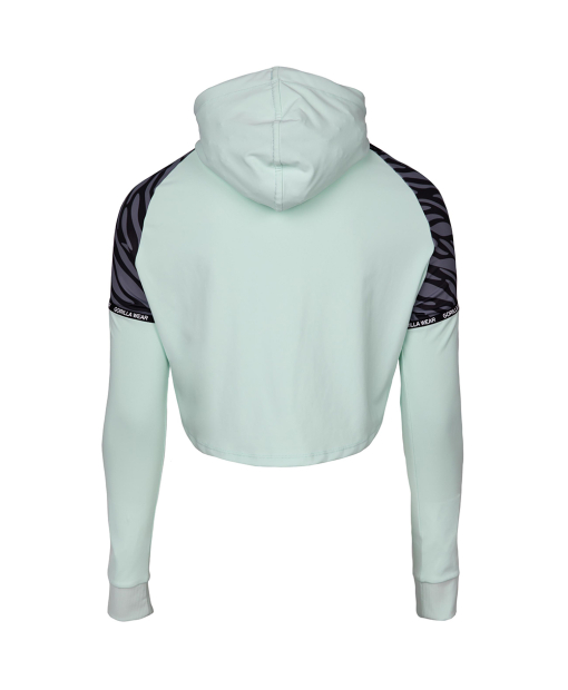 Zion Cropped Hoodie Green
