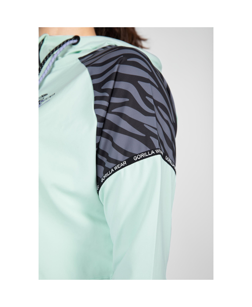 Zion Cropped Hoodie Green