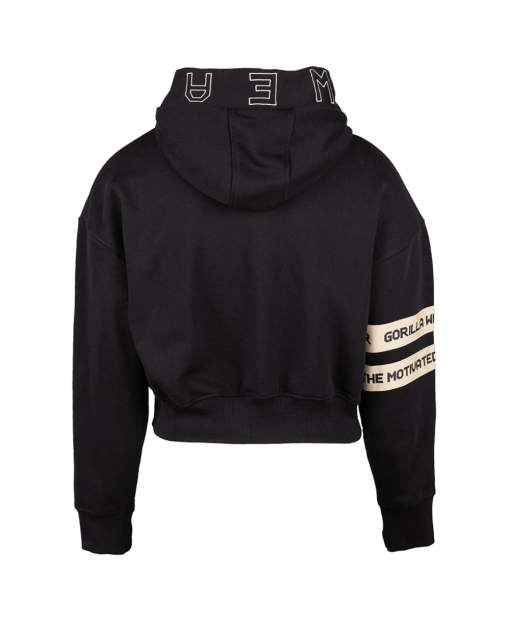 Tracey Cropped Hoodie Black
