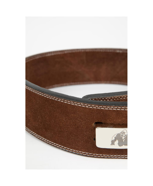 Gorilla Wear 4 Inch Leather Lever Belt Brown4