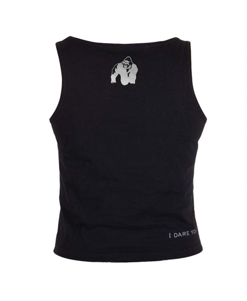 Oakland Crop Tank Black/Neon Orange  