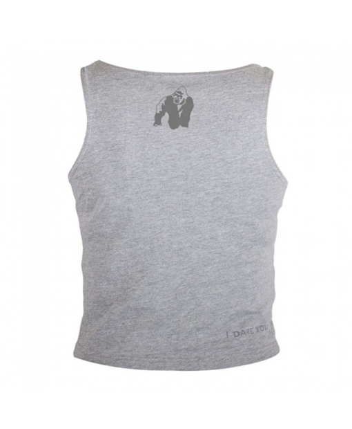 Oakland Crop Tank Gray/Neon Lime