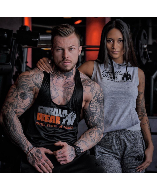 Selma Sleeveless Hoodie - Gray