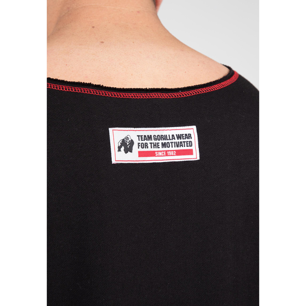 Wallace Workout Top - Black/Red
