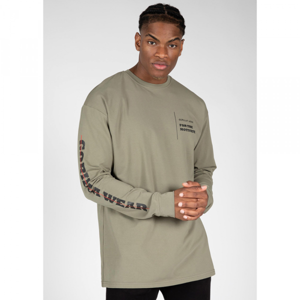 Длинный рукав Boise Oversized Long Sleeve Army Green