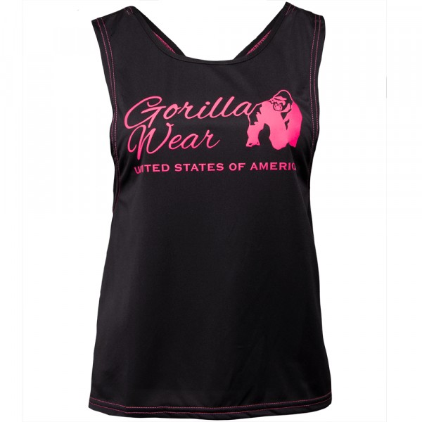 Майка Odessa Cross Back Tank Top Black/Pink