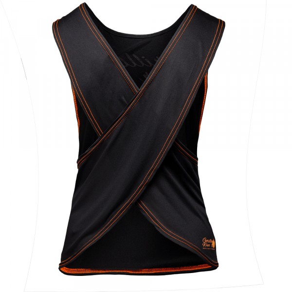 Майка Odessa Cross Back Tank Top - Black/Neon Orange