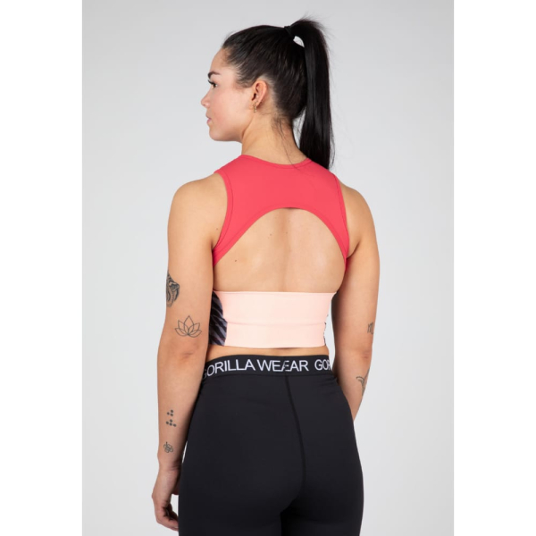 Топ Zion Crop Top Red3