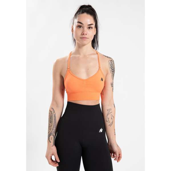 Olivia Seamless Sports Bra Peach