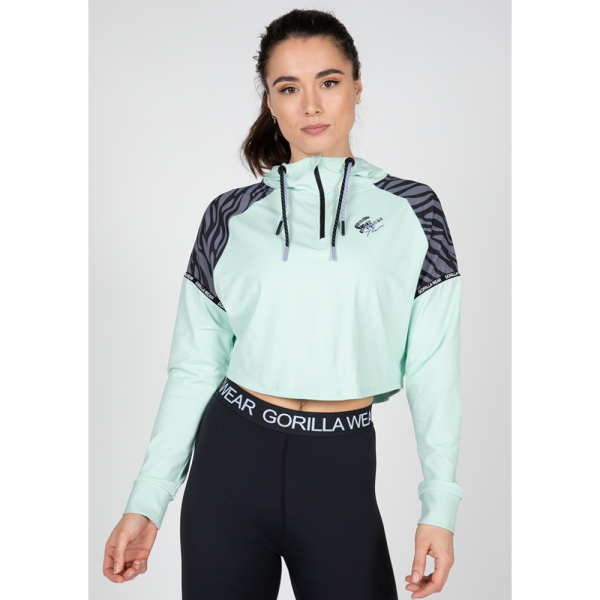Топ Zion Cropped Hoodie Green