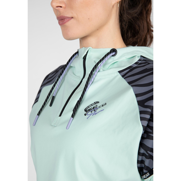 Zion Cropped Hoodie Green