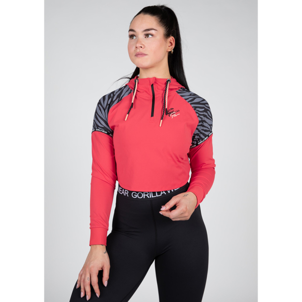 Топ Zion Cropped Hoodie  Red