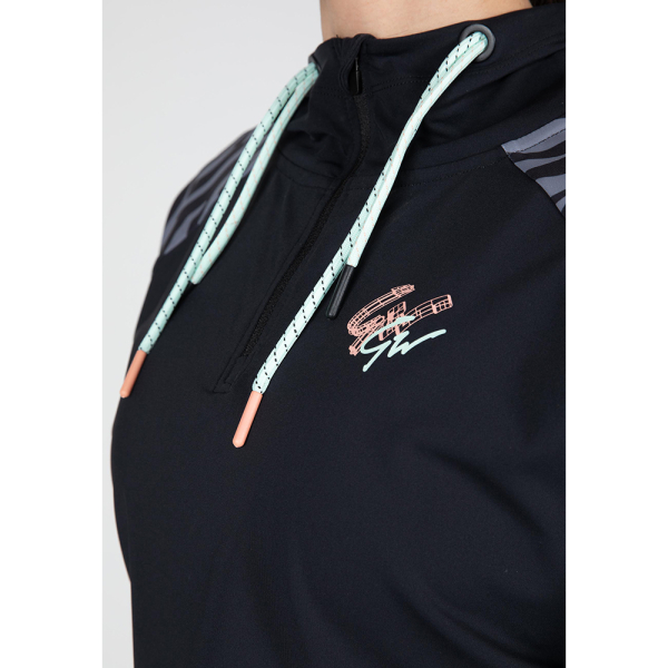 Zion Cropped Hoodie Black