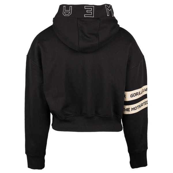 Tracey Cropped Hoodie Black