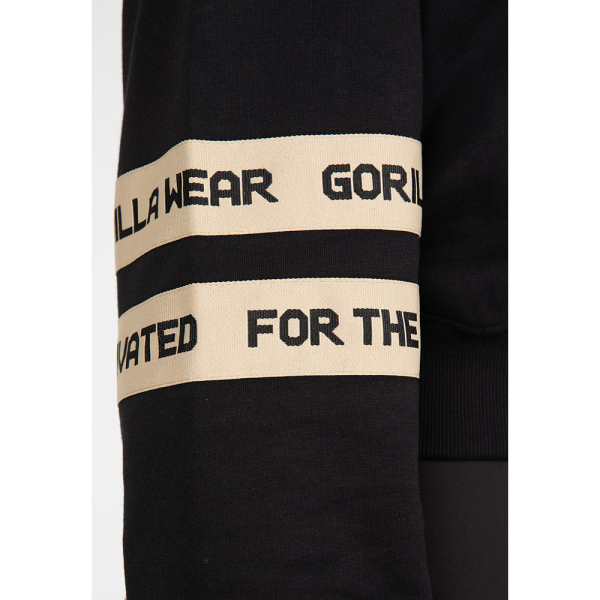 Tracey Cropped Hoodie Black
