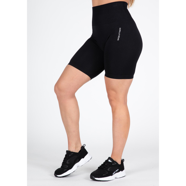 Quincy Seamless Cycling Shorts Black 