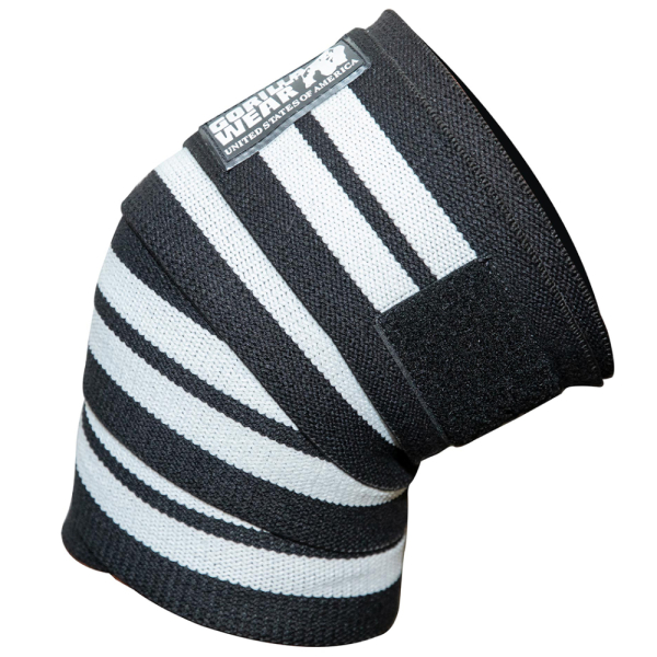 Коленные бинты Knee Wraps 2 м. Black/White