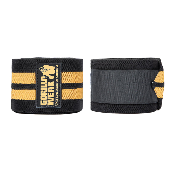 Коленные бинты Knee Wraps 2,5 м. Black/Gold