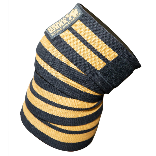 Коленные бинты Knee Wraps 2 м. Black/Gold