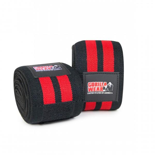 Коленные бинты Knee Wraps 2 м. Black/Red