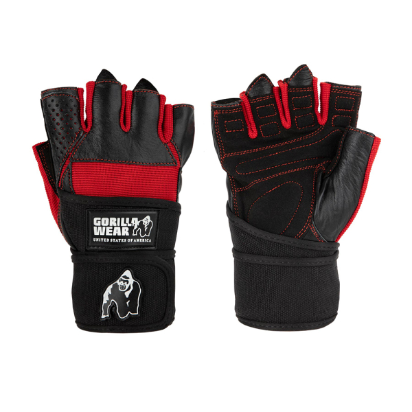 Перчатки Dallas Wrist Wrap Gloves Black/Red