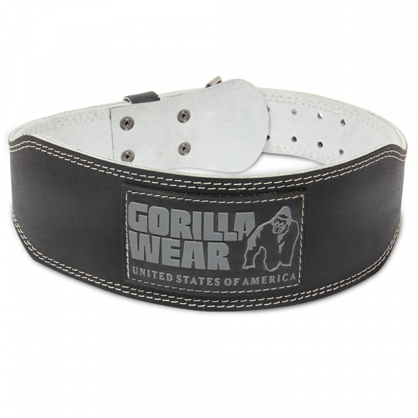 Пояс Gorilla Wear 4 Inch Padded Leather Lifting Belt Black/Gray