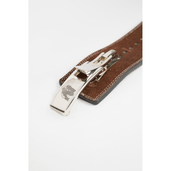 Gorilla Wear 4 Inch Leather Lever Belt Brown3
